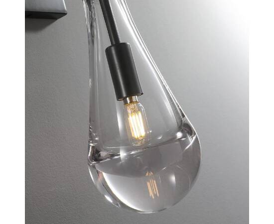 Бра DeLight Collection Raindrop MT9093-1W black brushed gold, изображение 5