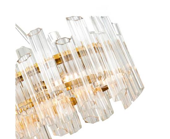 Подвесная люстра DeLight Collection Vittoria KG0769P-12L clear/ brass, изображение 2