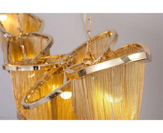 Подвесная люстра DeLight Collection Stream AC3029-16 gold, изображение 4