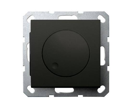 Диммер LED в комплекте с накладкой 30-400W 230V 50Hz с возможностью подключения спутника черный мато