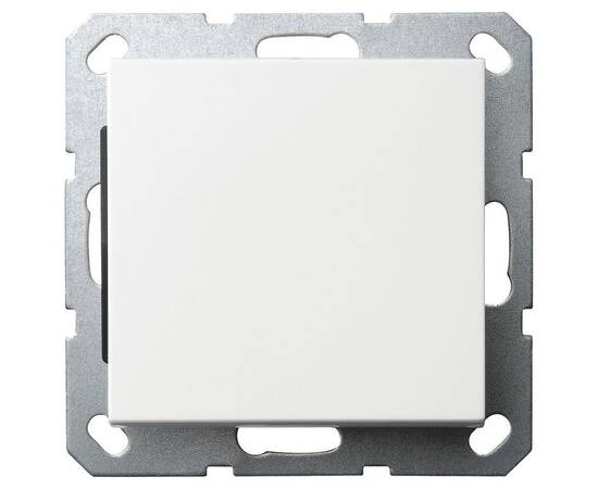 Выключатель одноклавишный Jasmart в комплекте с накладкой 10A 250V белый глянцевый G3011W