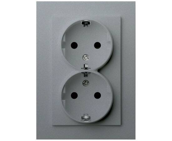 Двойная розетка SHUKO Jasmart с защитными шторками (2P+T) 16A 250V G5504S