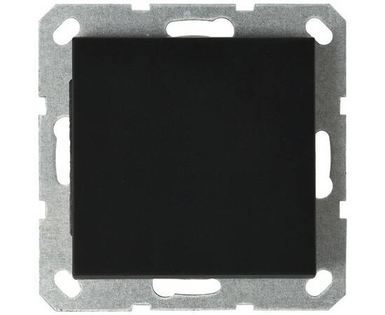 Звонковый механизм Jasmart в комплекте с накладкой 10A 250V черный матовый (soft touch) G3010PB