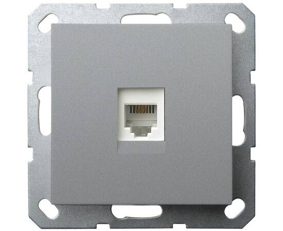 Интернет розетка Jasmart цвет алюминий разъем RJ45 (8/8) G6105S