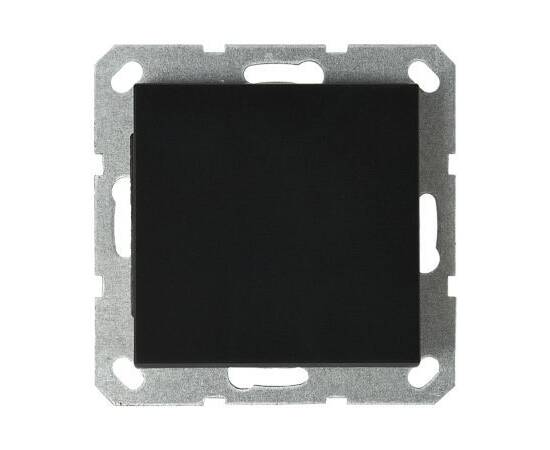 Накладка-заглушка Jasmart черный матовый (soft touch) в комплекте с суппортом G8001PB