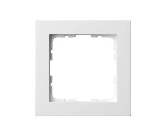 Рамка Jasmart G-Classic 1-постовая белый глянцевый поликарбонат G1001W