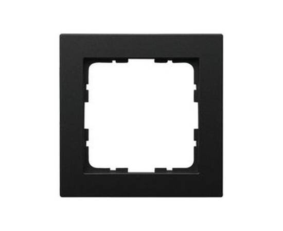 Рамка Jasmart G-Classic 1-постовая черный матовый (soft touch) поликарбонат G1001PB