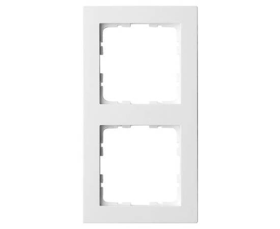 Рамка Jasmart G-Classic 2-постовая белый глянцевый поликарбонат G1002W