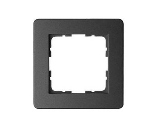 Рамка Jasmart G-Flex 1-постовая черный матовый (soft touch) поликарбонат G1101PB