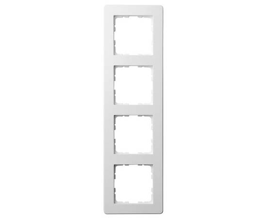Рамка Jasmart G-Flex 4-постовая белый глянцевый поликарбонат G1104W