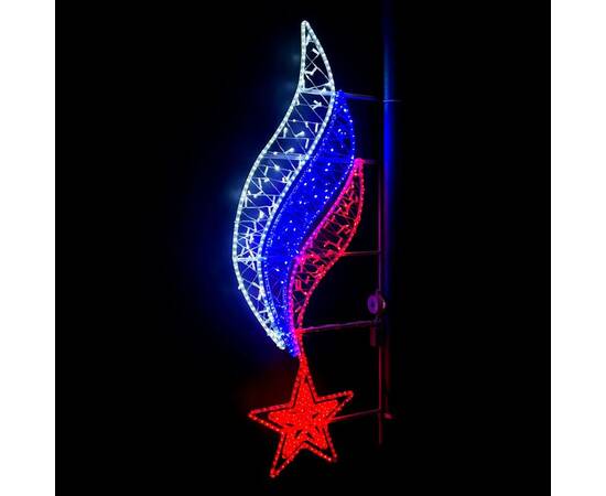 Светодиодная консоль Звезда с российским флагом Laitcom (LTC) LC-13407, изображение 2