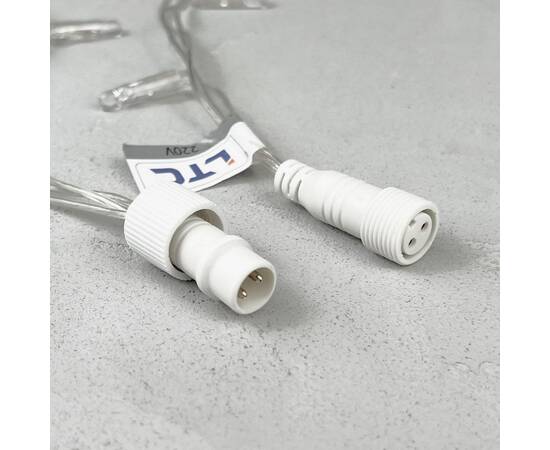 Гирлянда Бахрома с колпачком Laitcom (LTC) PIL180CAP-10-2WW, изображение 6