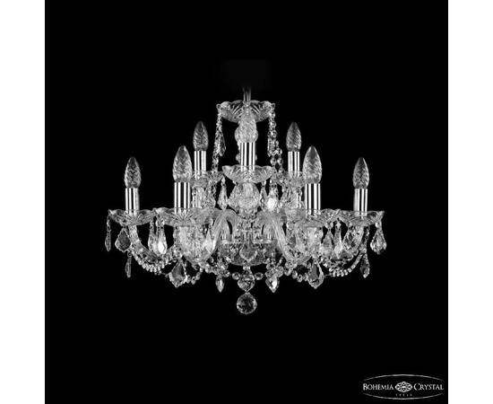 Подвесная люстра Bohemia Ivele Crystal 1402/6+3/195 Ni Leafs