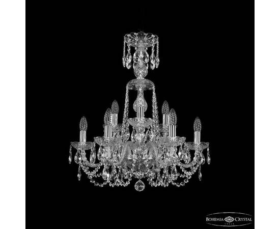Подвесная люстра Bohemia Ivele Crystal 1402/6+3/195/XL-64 Ni