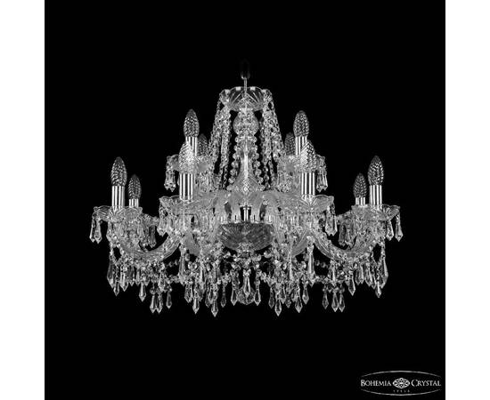Подвесная люстра Bohemia Ivele Crystal 1403/8+4/240 Ni