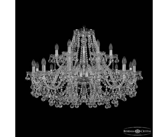 Подвесная люстра Bohemia Ivele Crystal 1409/12+6/360 Ni