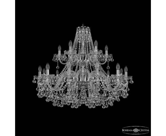Подвесная люстра Bohemia Ivele Crystal 1409/12+6/360/2d Ni