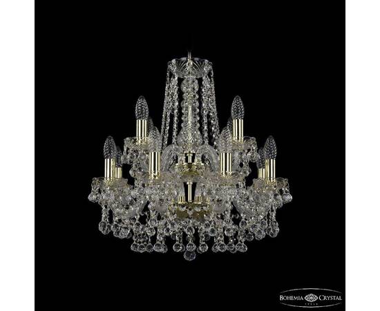 Подвесная люстра Bohemia Ivele Crystal 1409/8+4/160/2d G