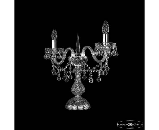 Настольная лампа Bohemia Ivele Crystal 1409L/2/141-39 Ni