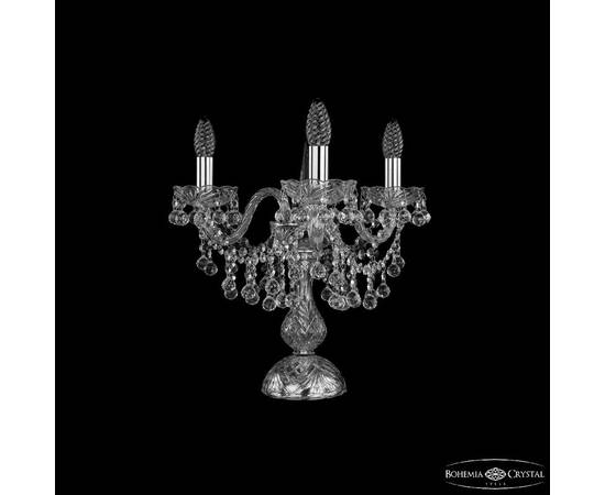 Настольная лампа Bohemia Ivele Crystal 1409L/3/141-39 Ni