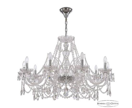 Подвесная люстра Bohemia Ivele Crystal 1411/10/360 Ni, изображение 2