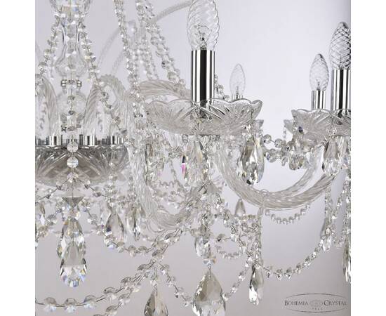 Подвесная люстра Bohemia Ivele Crystal 1411/10/360 Ni, изображение 4