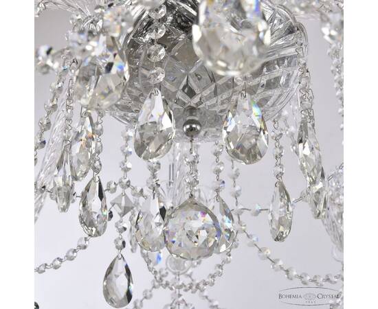 Подвесная люстра Bohemia Ivele Crystal 1411/10/360 Ni, изображение 5