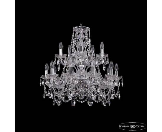 Подвесная люстра Bohemia Ivele Crystal 1411/10+5/240/2d Ni