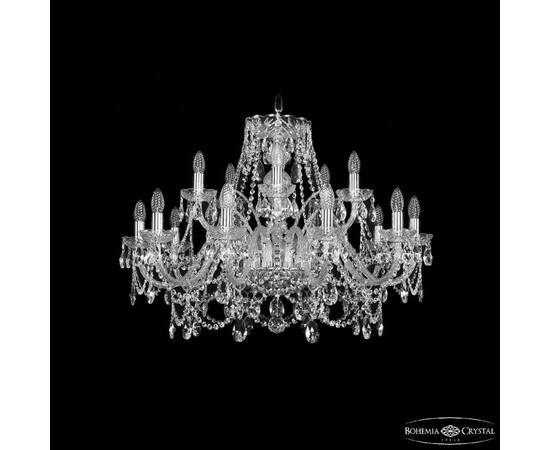 Подвесная люстра Bohemia Ivele Crystal 1411/10+5/300 Ni