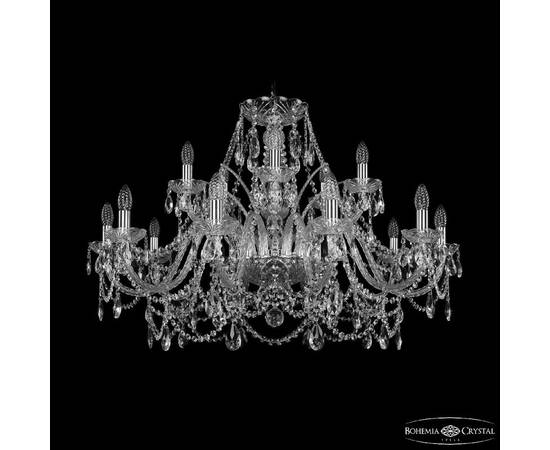 Подвесная люстра Bohemia Ivele Crystal 1411/10+5/360 Ni
