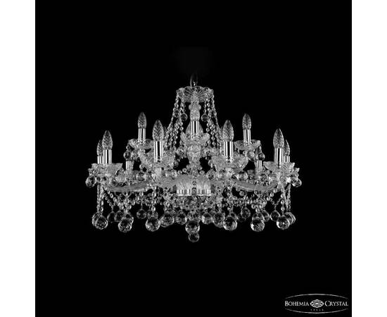 Подвесная люстра Bohemia Ivele Crystal 1413/10+5/300 Ni Balls