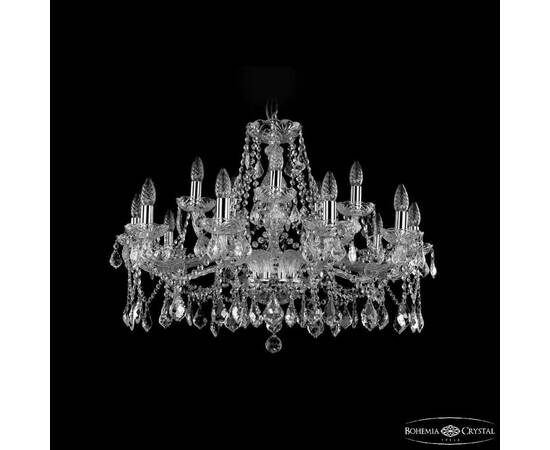 Подвесная люстра Bohemia Ivele Crystal 1413/10+5/300 Ni Leafs