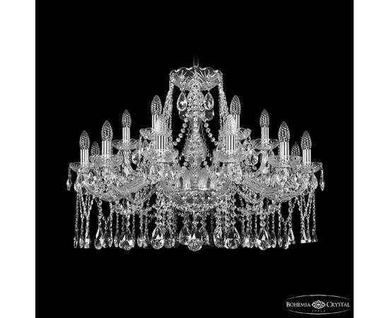 Подвесная люстра Bohemia Ivele Crystal 1413/12+6/300 Ni