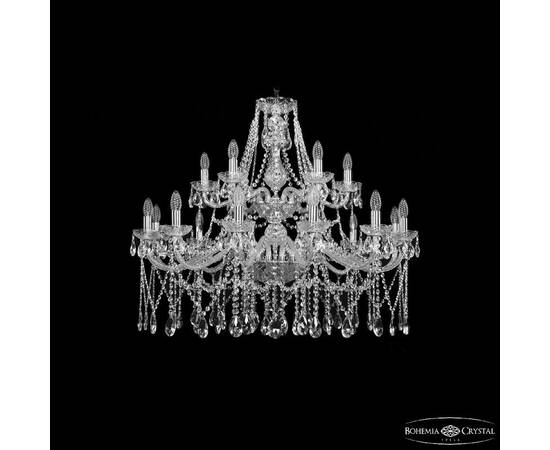 Подвесная люстра Bohemia Ivele Crystal 1413/12+6/360/2d Ni