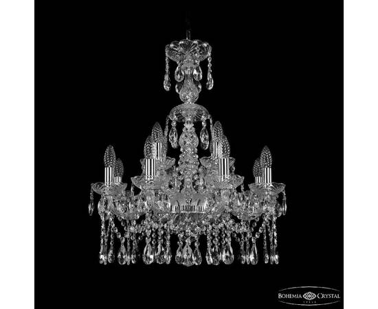 Подвесная люстра Bohemia Ivele Crystal 1413/8+4/200/XL-66 Ni