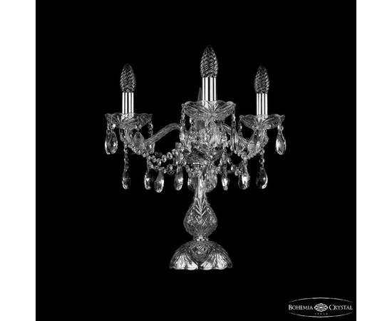 Настольная лампа Bohemia Ivele Crystal 1413L/3/141-39 Ni