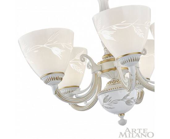 Подвесная люстра Arte Milano 343659/5 WT+G, изображение 7
