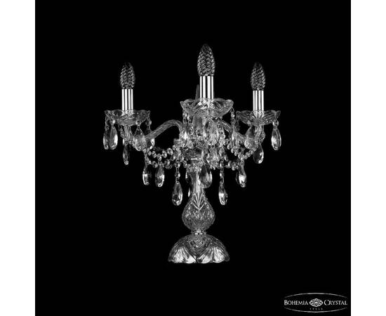 Настольная лампа Bohemia Ivele Crystal 1415L/3/141-39 Ni