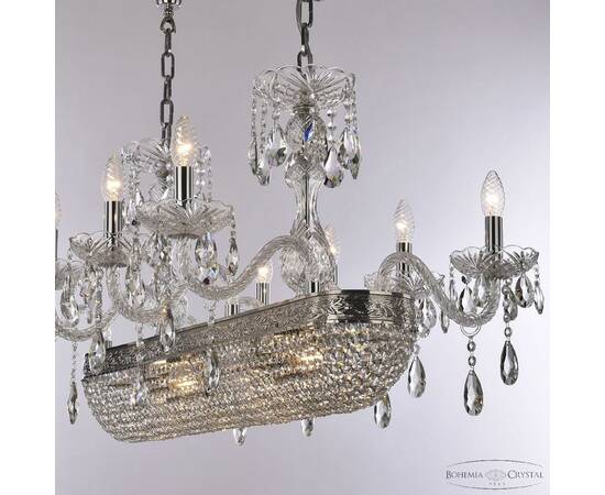Подвесная люстра Bohemia Ivele Crystal 1452/8/195/800 Ni, изображение 3