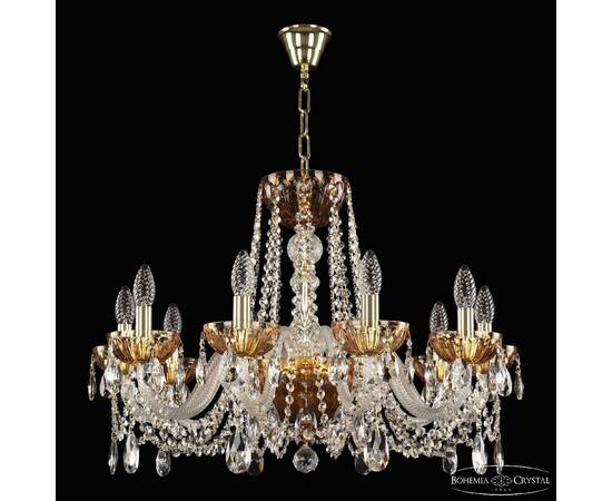 Подвесная люстра Bohemia Ivele Crystal 5402/10/240 G Amber/M-1H, изображение 2