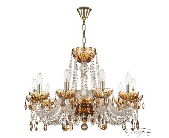 Подвесная люстра Bohemia Ivele Crystal 5402/10/240 G Amber/M-1H K721
