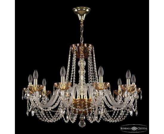Подвесная люстра Bohemia Ivele Crystal 5402/10/300 G Amber/M-1H, изображение 2