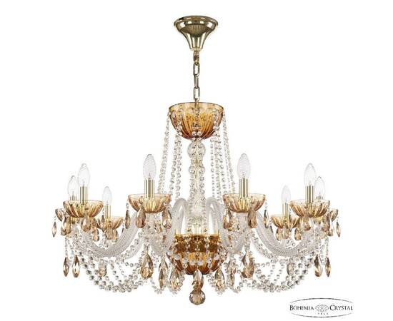 Подвесная люстра Bohemia Ivele Crystal 5402/10/300 G Amber/M-1H K721