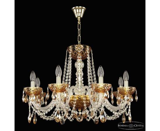 Подвесная люстра Bohemia Ivele Crystal 5402/8/240 G Amber/M-1F K721, изображение 2