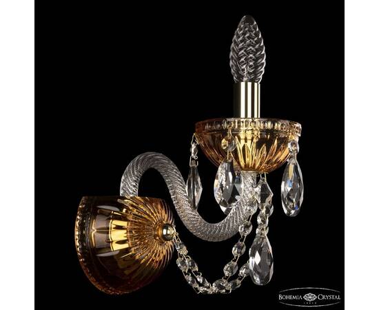 Бра Bohemia Ivele Crystal 5402B/1/141 G Amber/M-1G, изображение 3