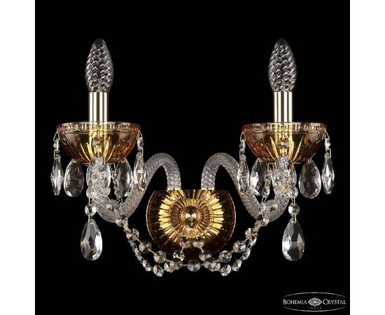 Бра Bohemia Ivele Crystal 5402B/2/165 G Amber/M-1G, изображение 2