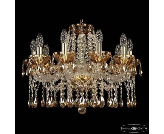 Подвесная люстра Bohemia Ivele Crystal 5413/10/200 G Amber/M-1H K721