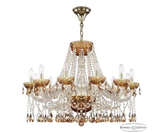 Подвесная люстра Bohemia Ivele Crystal 5413/12/300 G Amber/M-1F K721, изображение 2