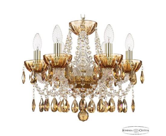 Подвесная люстра Bohemia Ivele Crystal 5413/6/141 G Amber/M-1H K777