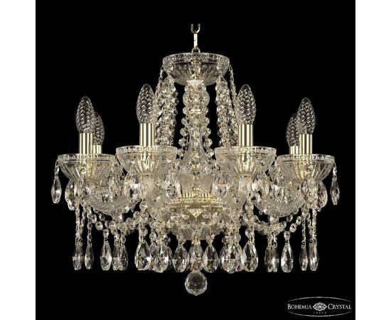 Подвесная люстра Bohemia Ivele Crystal 5413/8/165 G Clear/M-1G